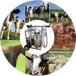 110V 25L Electric Milking Machine Piston Cow and Goat Milker Machine 1440 RPM