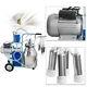 110v Electric Milking Machine Milker For Cow 25l Bucket Adjustable Vacuum Degree