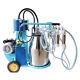 110v Electric Piston Milking Machine Farm Cows And Goat Double Bucket Stainless