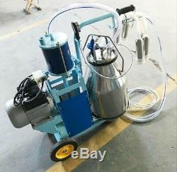 110V Stainless Steel Piston Milker Electric Milking Machine For Cows and Goats