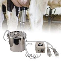 12L Goat Milking Machine Pulsation Vacuum Pump Goat Milker For Cow US Plug