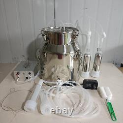 14L Cow Goat Milker Machine Automatic Pulsation Vacuum Milker for Cow and Sheep