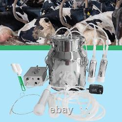 14L Cow Goat Milker Machine Automatic Pulsation Vacuum Milker for Cow and Sheep