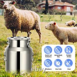 14L Cow Goat Milker Upgraded Dual Heads Milking Machine Vacuum PulseAdjustable