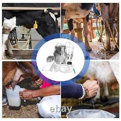 14L Cow Milking Machine, Continuously Adjustable Suction Pulsation Vacuum Milker