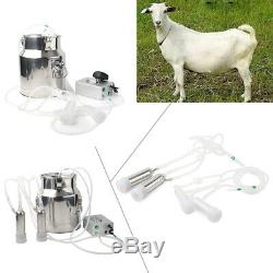14L Double Head Milking Machine Vacuum Impulse Pump For Cow Goat Milker 110V