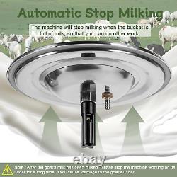 14L Electric Goat Milking Machine, Portable Milking Machine for Cows and Goats