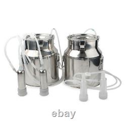 14L Electric Milk Milking Machine Vacuum Impulse Pump Cow Milker EU Plug New