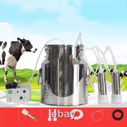 14L Electric Milking Machine Stainless Vacuum Impulse Pump Farm Cow Goat Milker