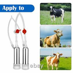 14L Goat Cow Electric Vacuum Pump Milker Milking Machine Pulsation Cow Cattle US