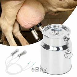 14L Stainless Steel Electric Farm Milking Machine Cow Milker Dual Upgraded Heads