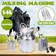 14l Upgraded Dual Head Milking Machine Vacuum Impulse Pump Cow Goat Milker Farm