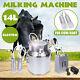 14l Upgraded Dual Heads Farm Milking Machine Vacuum Impulse Pump Cow Milker
