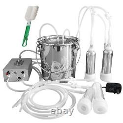 2 in 1 9L Milking Machine, Electric Vacuum Pulsation Milker for Goat & Cow