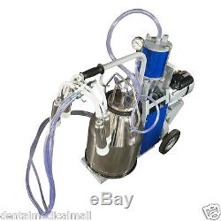 2017 Electric Milking Machine Milker For farm Cows With Stainless Steel Bucket