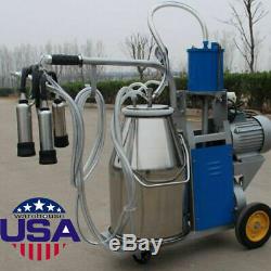 2019 USA 25L Milker Electric Milking Machine For Cows Farm 304 Stainless Steel