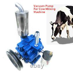 220L/min Electric Milking Machine Vacuum Impulse Pump Stainless Steel Cow Milker