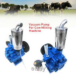 220L/min Electric Milking Machine Vacuum Impulse Pump Stainless Steel Cow Milker