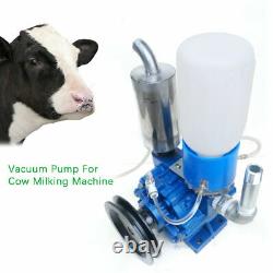 250 L/min Cow Milking Machine Vacuum Pump Bucket Tank Barrel withBelt pulley USA