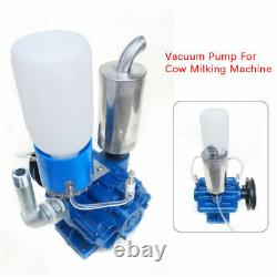 250 L/min Cow Milking Machine Vacuum Pump Bucket Tank Barrel withBelt pulley USA