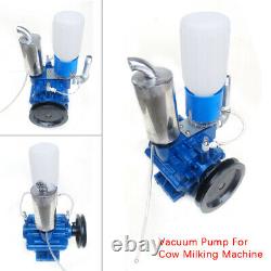 250L/min Electric Barrel Milking Machine Cow Milker Portable Vacuum Pump Bucket