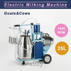 25L 1440RPM Electric Milking Machine For Farm Cows WithBucket Adjustable Pioton