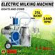 25l 1440rpm Electric Milking Machine For Goats Cows+bucket Adjustable Eu/us Plug