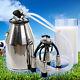 25l 304 Stainless Steel Portable Cow Milker Bucket Tank Milking Machine No Pump