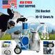 25l Electric Cow Goat Milking Machine Milker Vacuum Pump Bucket Stainless Steel
