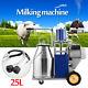 25l Electric Goats Cows Milking Machine With Bucket Stainless Steel Milker Ydh-i