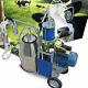 25l Electric Milker Milking Machine For Goats Cows +bucket 2 Plug 12 Cows/hour