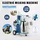 25l Electric Milker Milking Machine For Goats Cows With Bucket 2 Plug 12 Cows/hour