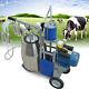 25l Electric Milker Milking Machine Stainless Steel For Goats Cows With Bucket Us