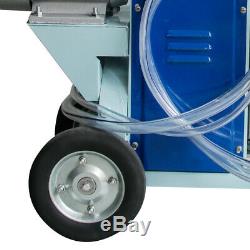 25L Electric Milking Machine Bucket Wheels Piston Vacuum Pump For Goats Cows FDA