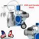 25l Electric Milking Machine For Farm Cow With Bucket Vacuum Piston Pump-0.55kw