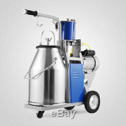 25L Electric Milking Machine For Farm Cows 12Cows/hour 550W 304 Stainless Steel