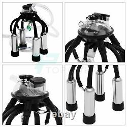 25L Electric Milking Machine For Farm Cows 304 Stainless Steel Bucket cow Milker