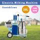 25l Electric Milking Machine For Farm Cows Goats Withbucket Vacuum Pump Milker