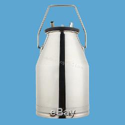 25L Milker Bucket Tank Milking Barrel+ L80 Pneumatic Pulsator For Farm Cows CE