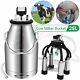 25l Milking Machine Dairy Cow Milker Professional Stainless Steel Bucket Tank
