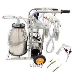 25L Milking Machine Portable Electric Single Cow Milking Machine Dairy Farm 110V