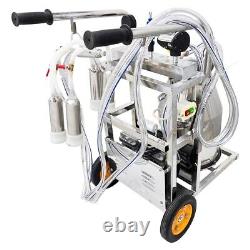 25L Milking Machine Portable Electric Single Cow Milking Machine Dairy Farm 110V