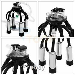 25L Milking Machine for Cow with Adjustable Speeds Electric Dual Heads Milker