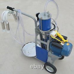 25L Mobile Milking Machine Ultra-quiet Vacuum Pulse Milker For Cows And Goats