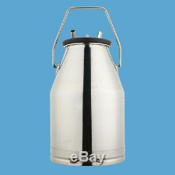 25L Portable Dairy Cow Bucket Tank Barrel Milker Milking Machine no Vacuum Pump