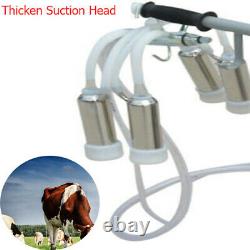 25L Portable Electric Milking Machine Milker Cows Stainless Steel with Bucket