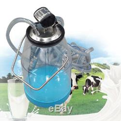 25L Portable Transparent Milker Dairy Milking Machine Bucket Tank Barrel for Cow