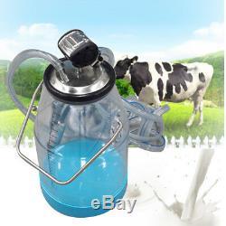25L Portable Transparent Milker Dairy Milking Machine Bucket Tank Barrel for Cow
