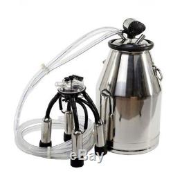 25L Stainless Steel Milking Machine For Cows or Sheep All kinds Vacuum Pump Kit#