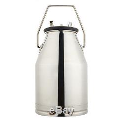 25L Stainless Steel Portable Cow Milker Bucket Tank Milking Machine without pump